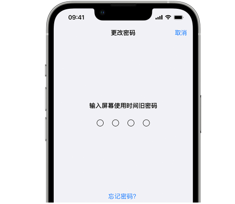 盘县iPhone屏幕维修分享iPhone屏幕使用时间密码忘记了怎么办 