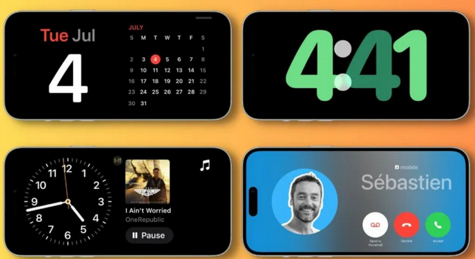 盘县苹果手机维修分享iOS17横屏充电待机显示有什么好处 