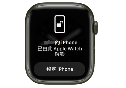 盘县苹果手机维修分享用 AppleWatch 解锁配备面容 ID 的 iPhone方法 